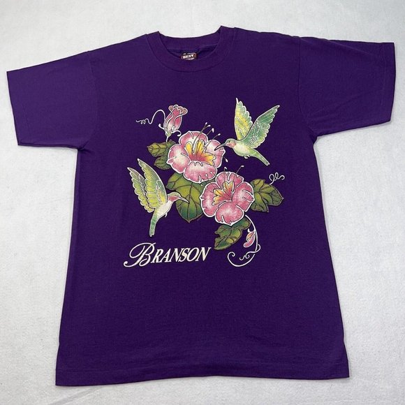 Fruit of the Loom Other - Vintage Fruit of the Loom Men's Medium 'Branson' Graphic T Shirt Hummingbird USA
